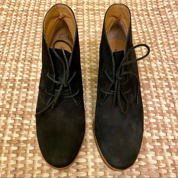 🎉🍀 LUCKY BRAND Junes suede wedge booties - Picture 4 of 10